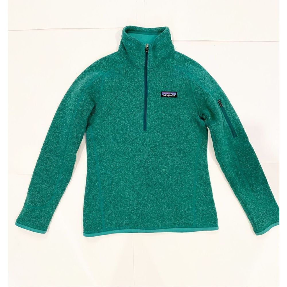 Patagonia Better Sweater 1/4 Zip Fleece Womens  size XXS Green style #25617